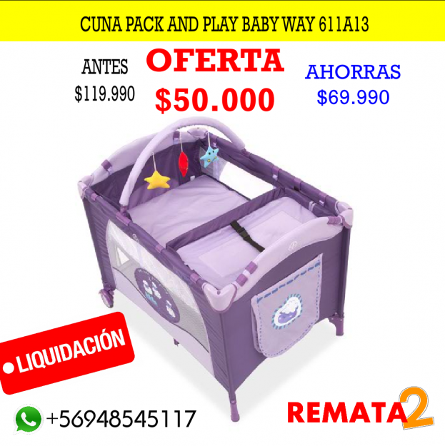 CUNA PACK AND PLAY BABY WAY 611A13