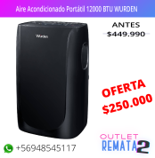 Aire Acondicionado Portátil 12000 BTU WURDEN