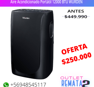 Aire Acondicionado Portátil 12000 BTU WURDEN