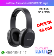 Audífonos Bluetooth Havit H2590BT PRO Negro