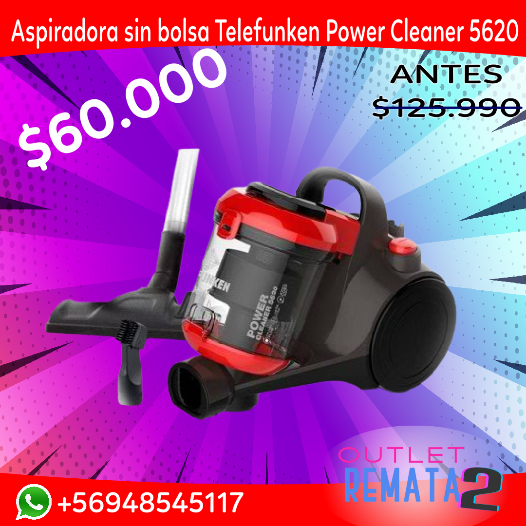 Aspiradora sin bolsa Telefunken Power Cleaner 5620 – REMATA2