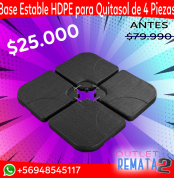 Base Estable HDPE para Quitasol de 4 Piezas