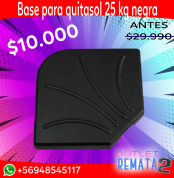 Base para quitasol 25 kg negra