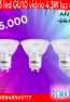 Pack 3 led GU10 vidrio 4.3W luz cálida