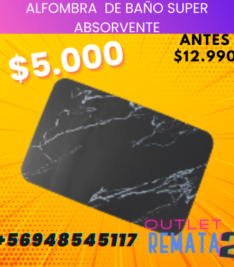 Alfombra de baño Super absorvente
