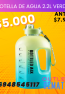 Botella de Agua 2.2L Verde