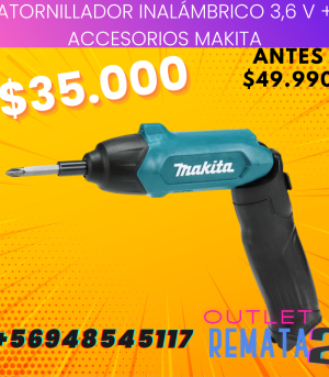 Atornillador inalámbrico 3,6 V + accesorios MAKITA