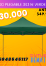 Toldo plegable 3x3 m verde JHC