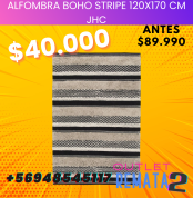 Alfombra boho stripe 120x170 cm JHC