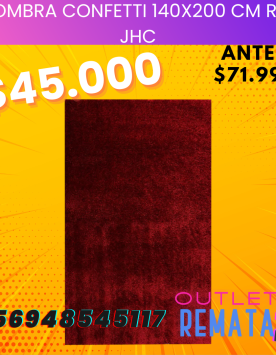 Alfombra confetti 140x200 cm roja JHC Alfombra confetti 140x200 cm roja JHC