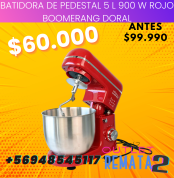 Batidora de Pedestal 5 l 900 W Rojo Boomerang DORAL
