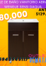 Mueble de Baño Vanitorio Abrantes Wengue SENSI DAQUA