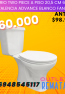 Sanitario Two piece a Piso 20,5 cm 6 Litros NEW VALENCIA ADVANCE Blanco FANALOZA