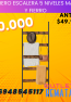 Perchero Escalera 5 Niveles Madera y Fierro