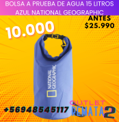Bolsa a Prueba de Agua 15 Litros Azul NATIONAL GEOGRAPHIC - copia (2)