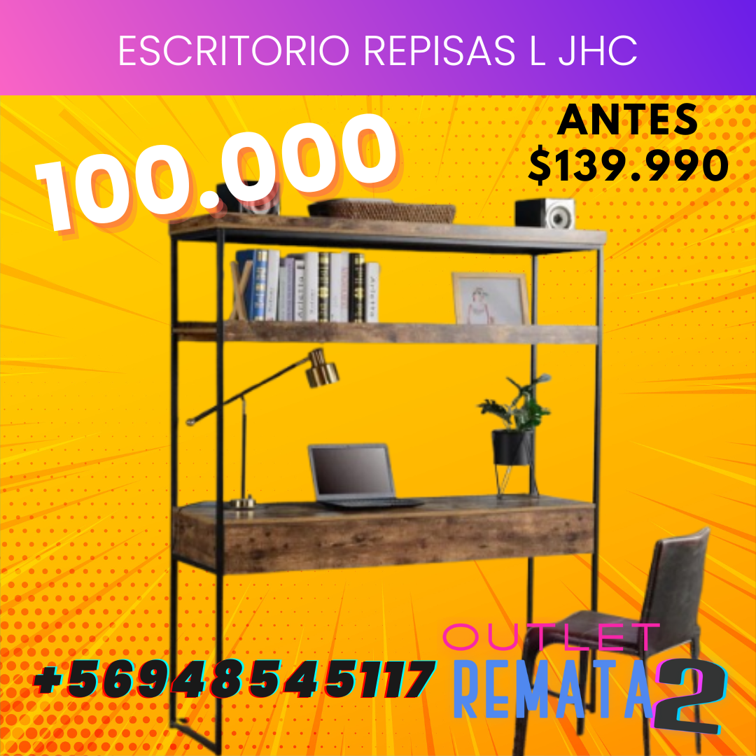Escritorio repisas L JHC