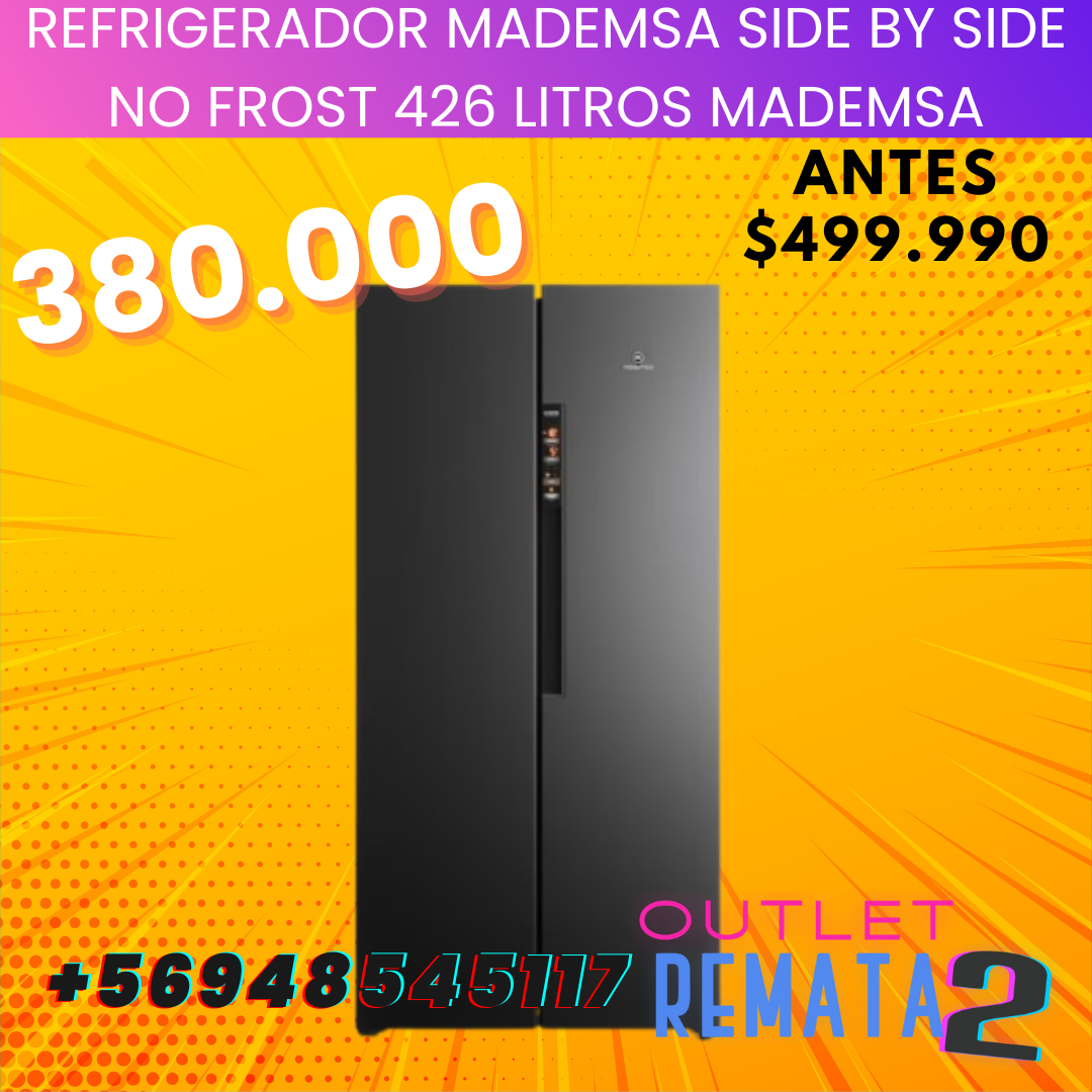 Refrigerador Mademsa Side by Side No Frost 426 Litros MADEMSA