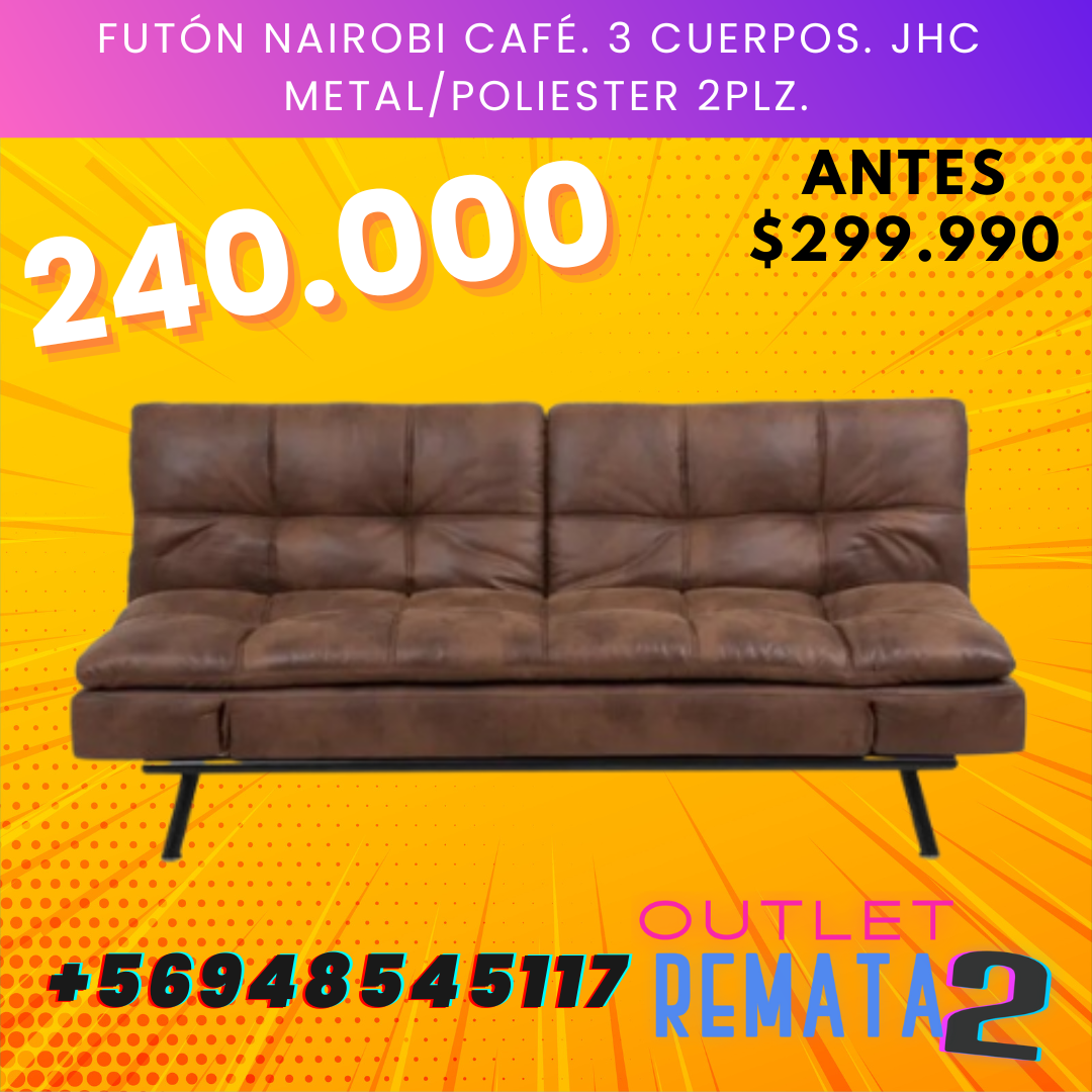 Futón Nairobi Café 188x88x89 cm