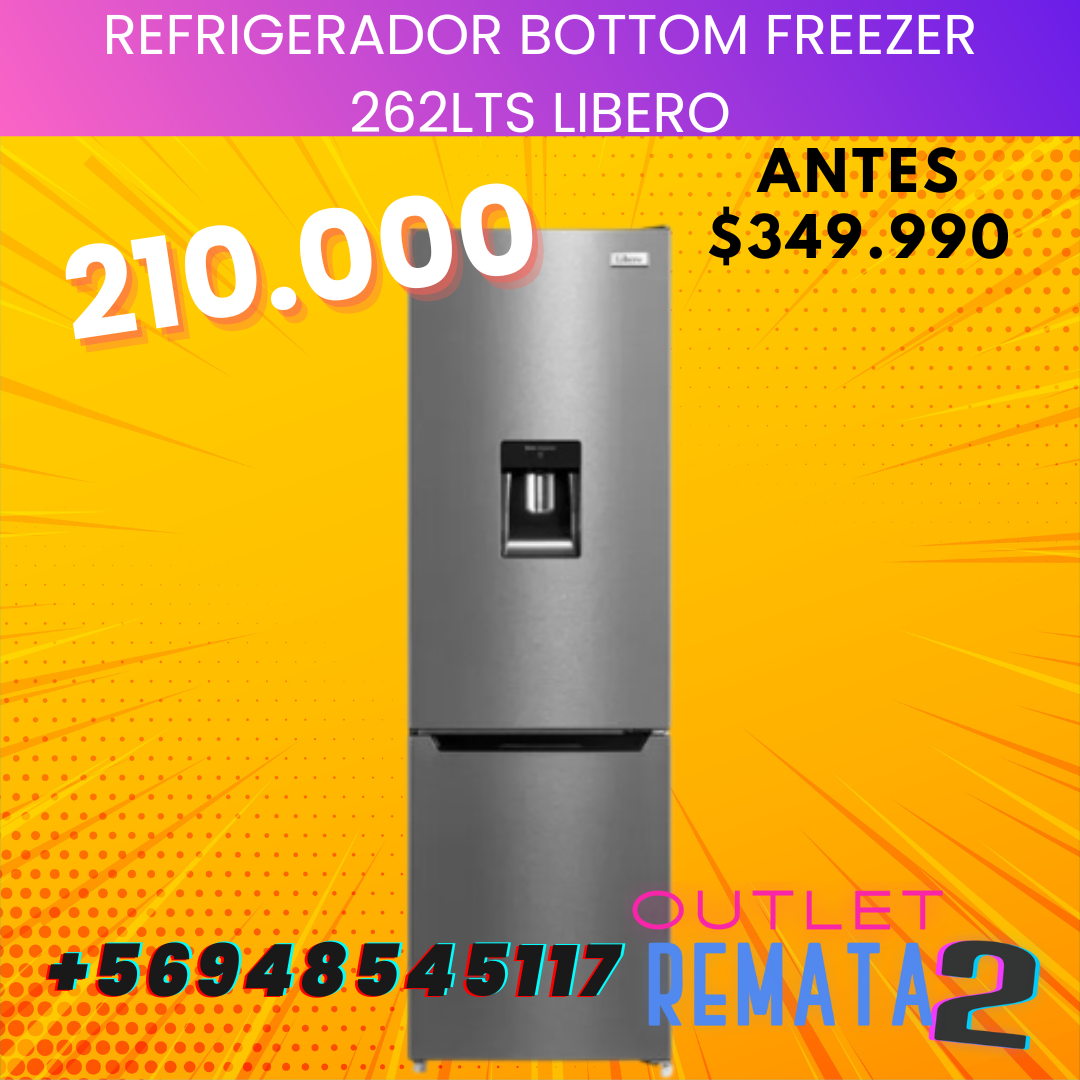 Refrigerador Bottom Freezer 262Lts Libero