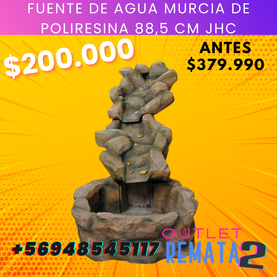 Fuente de agua Murcia de poliresina 88,5 cm JHC