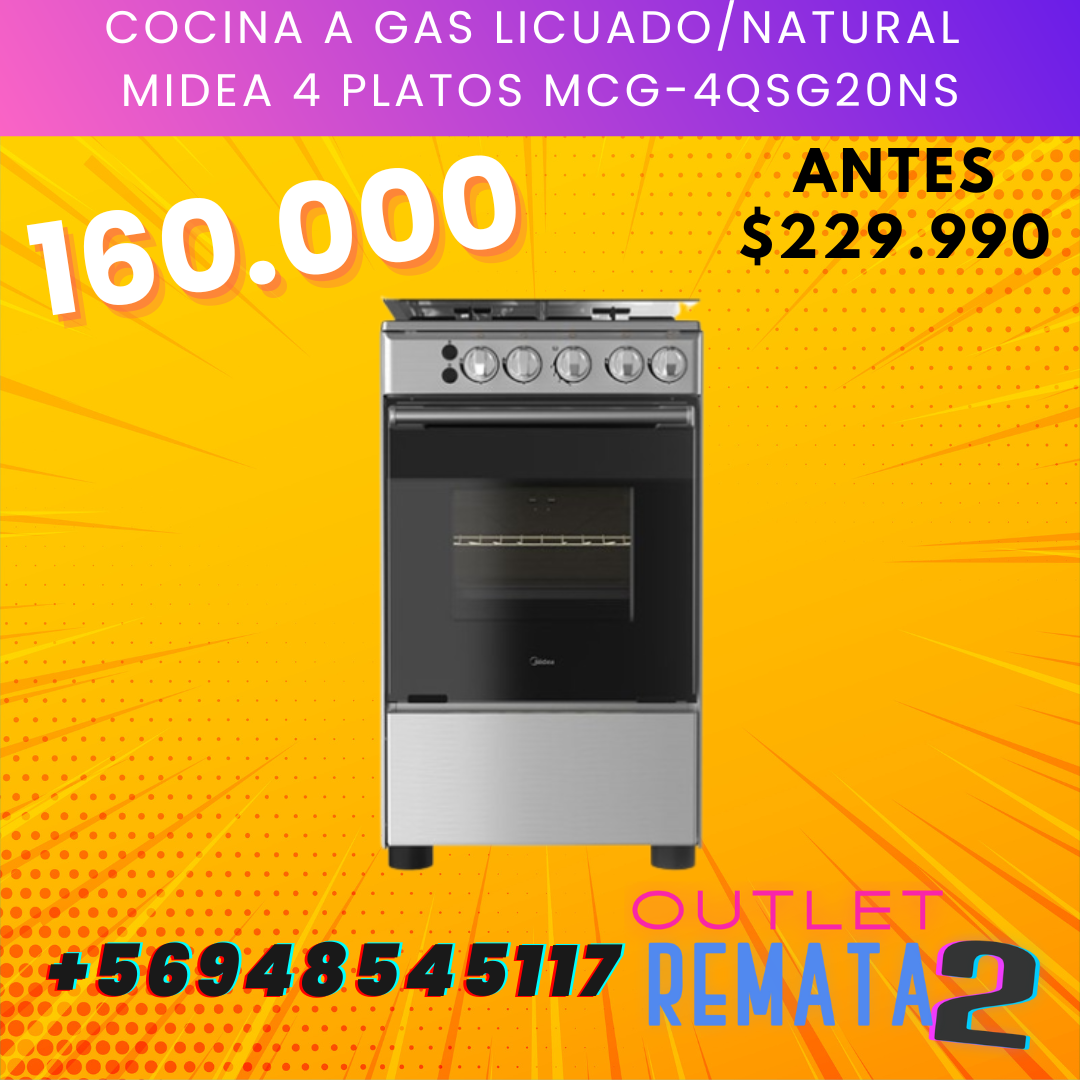 cocina midea 4 platos