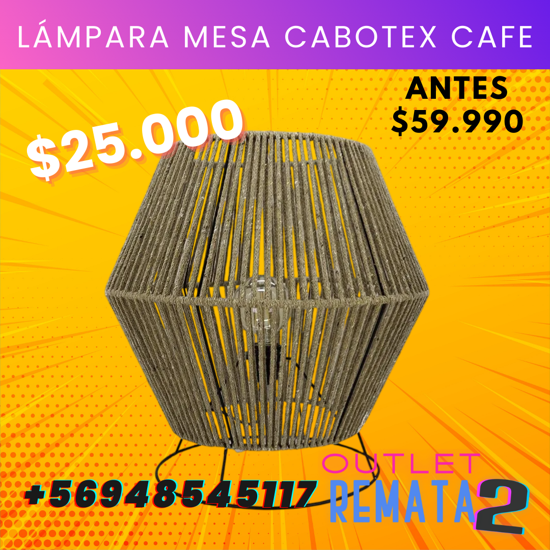 Lámpara Mesa Cabotex CAFE
