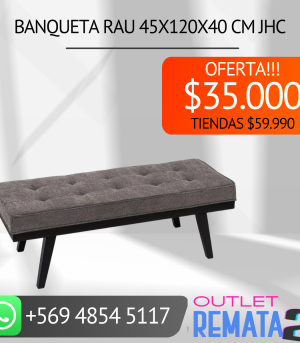 Banqueta Rau 45x120x40 cm JHC