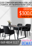 Juego de Comedor Moorea 4 Sillas Mesa Rectangular 160x90x76cm Café JHC