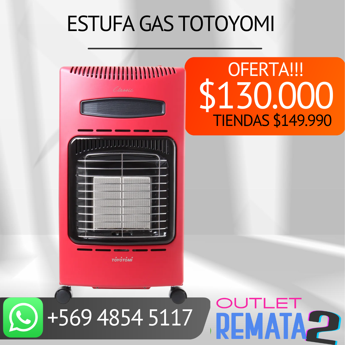 Estufa Gas TOTOYOMI