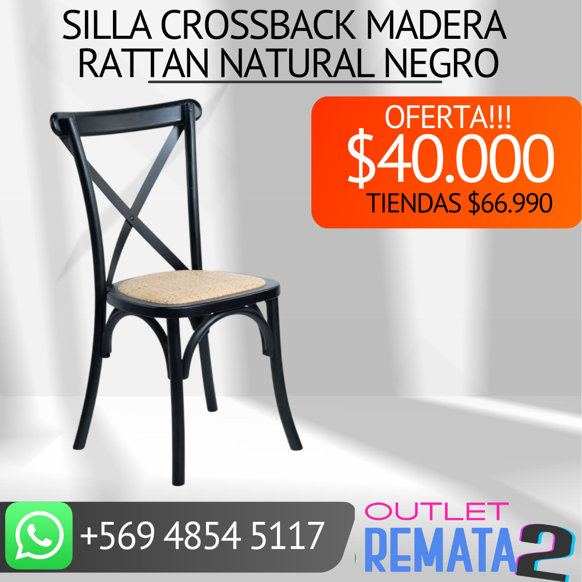 silla crossback madera rattan natural negra - copia